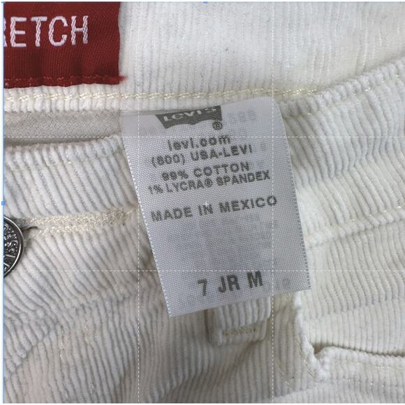 Levi's Superlow Stretch WMNS 7 JR M White Bootcut Slim Fit 76489 DJ 015 Ankle - Picture 13 of 14